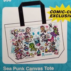 tokidoki X sea punk canvas tote bag | SDCC exclusive NWT